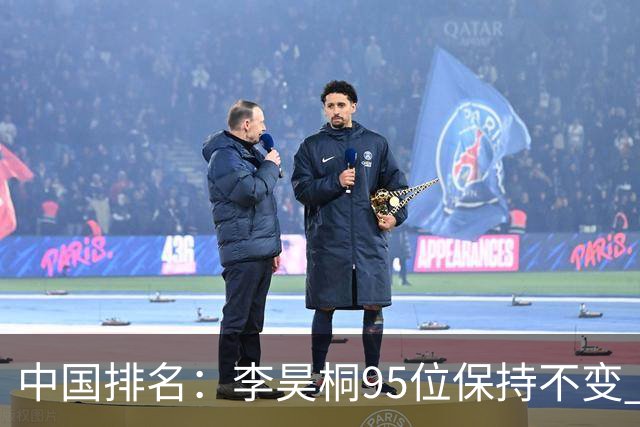 中国排名：李昊桐95位保持不变 袁也淳金子豪上升